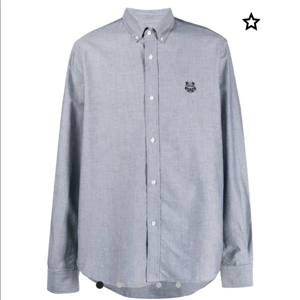 brand new in bag! Kenzo gray woven shirt sz 41.